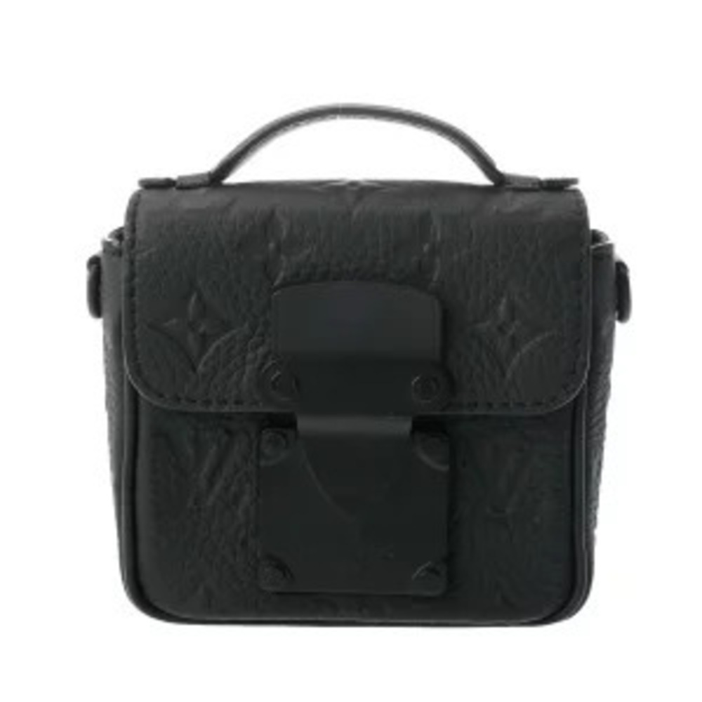 Louis Vuitton Monogram Taurillon Black Leather Shoulder Bag